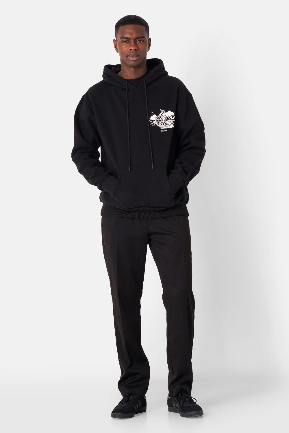 Sixth June Sweatshirt Imprimé As De Pique Noir