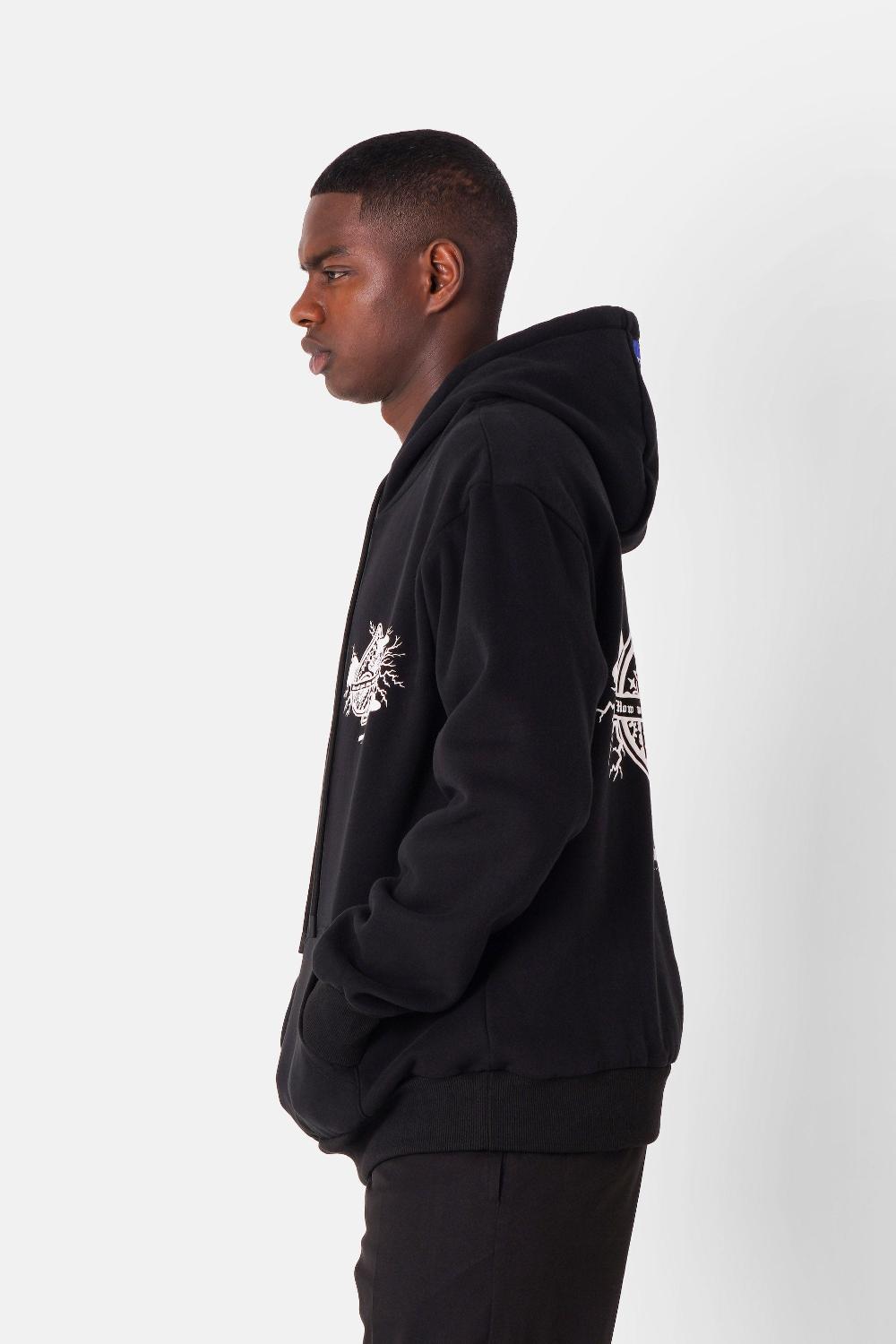 Sixth June Sweatshirt Imprimé As De Pique Noir