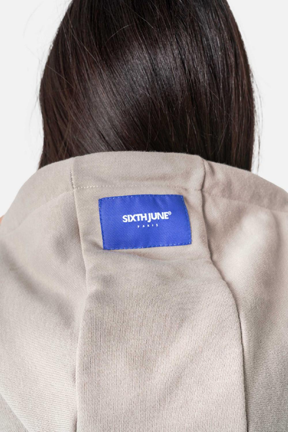 Sixth June Sweatshirt Imprimé Freedom Beige