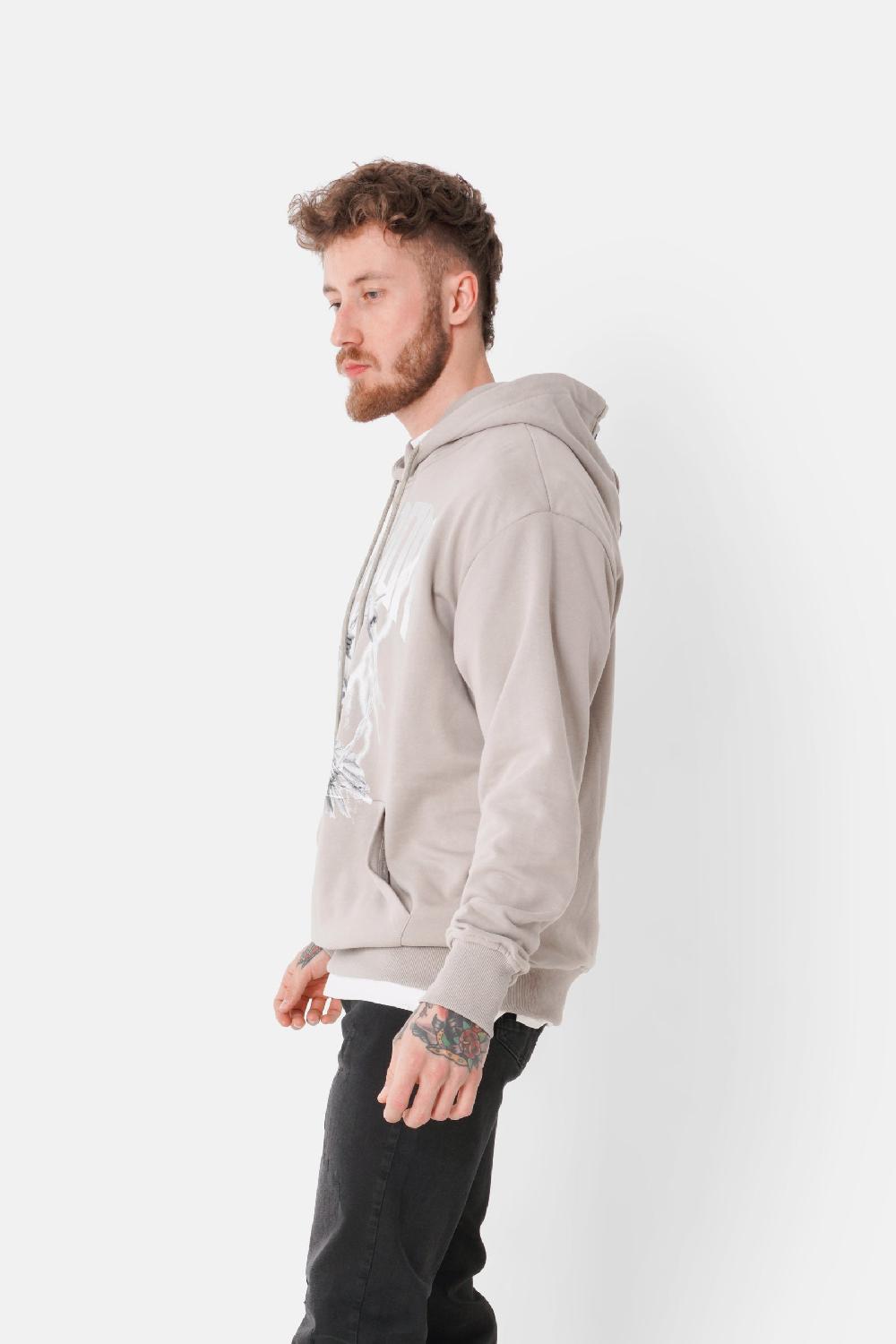 Sixth June Sweatshirt Imprimé Freedom Beige