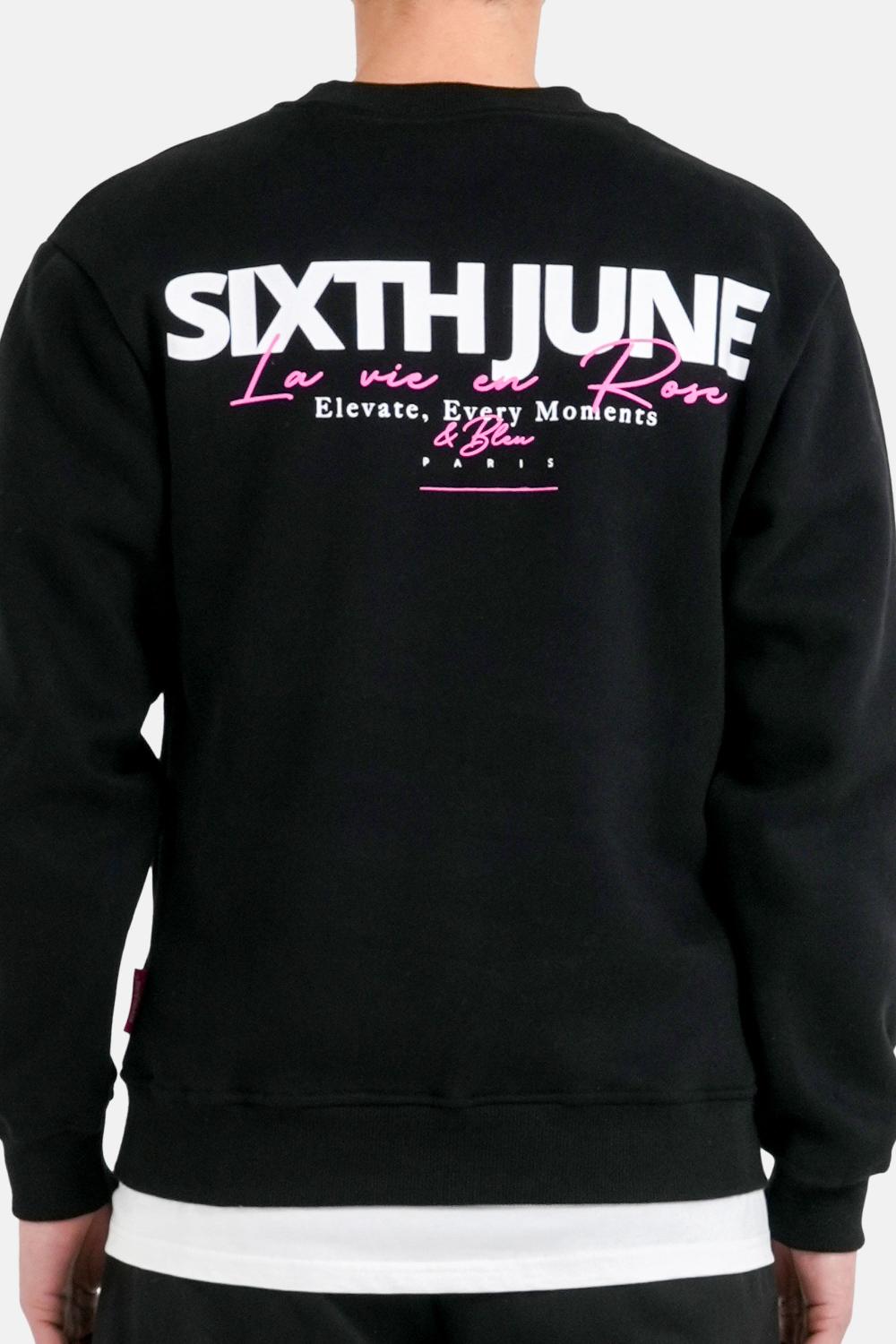 Sixth June Sweatshirt La Vie En Rose Elevate Noir