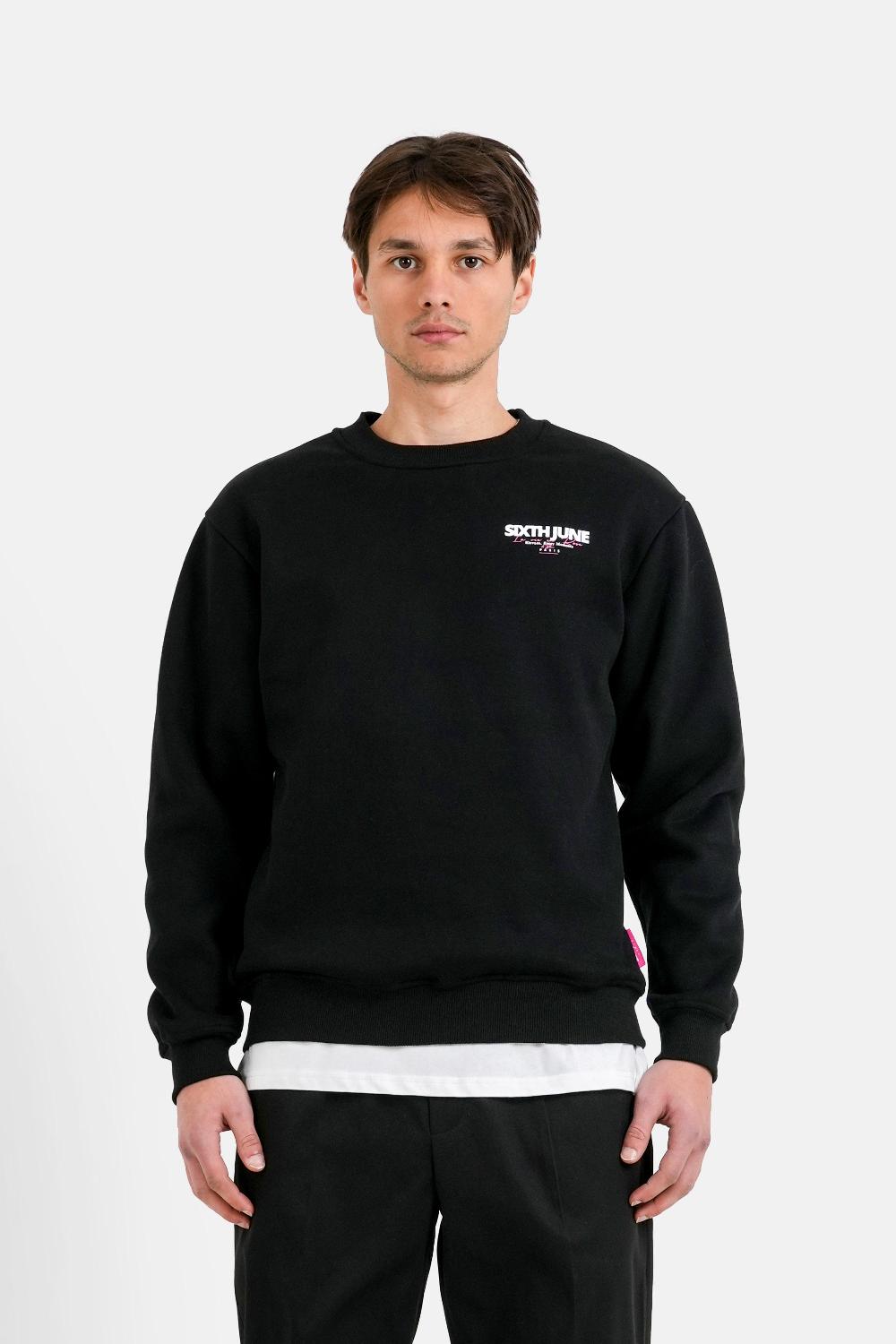 sixth june Sweatshirt la vie en rose elevate Noir