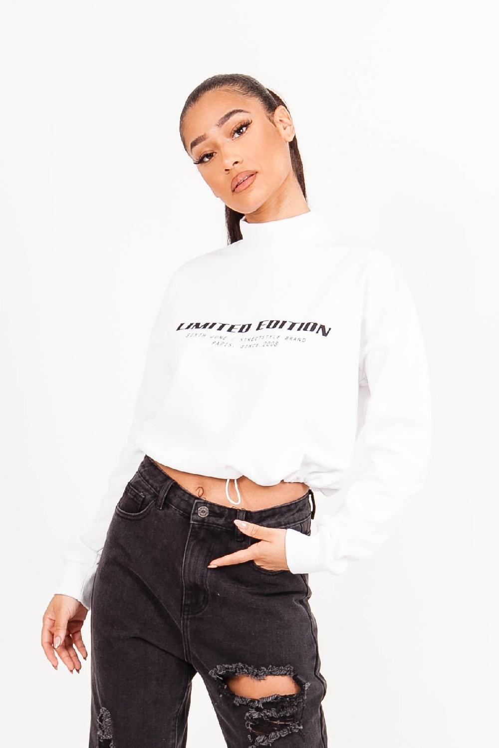 sixth june Sweatshirt Limited Edition blanc