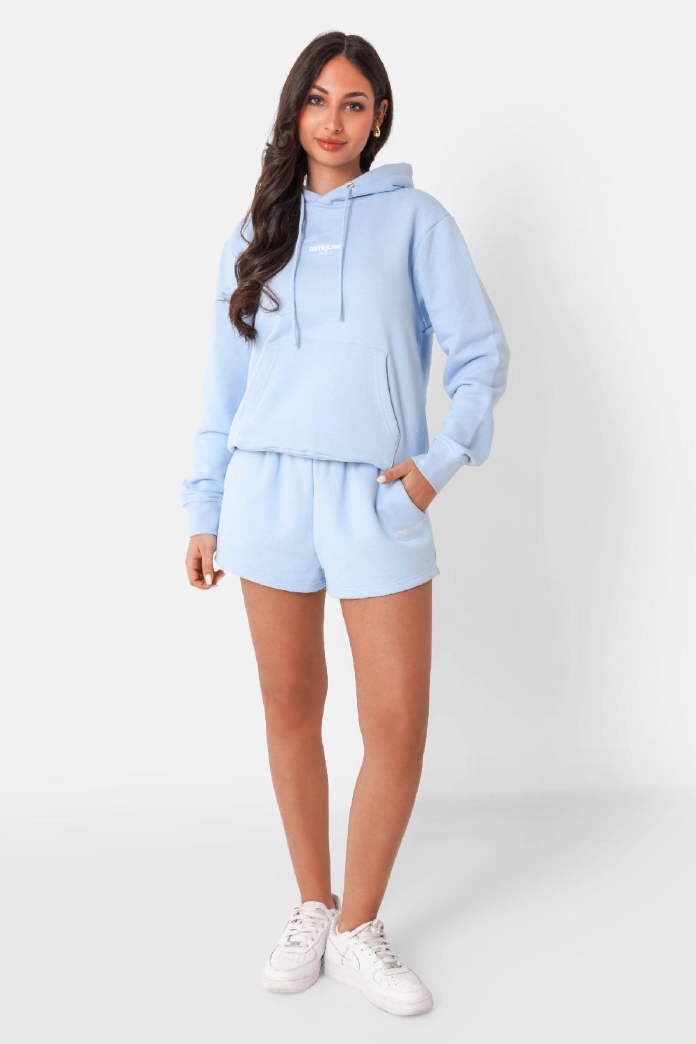 Sixth June Sweatshirt Logo Brodé Bleu