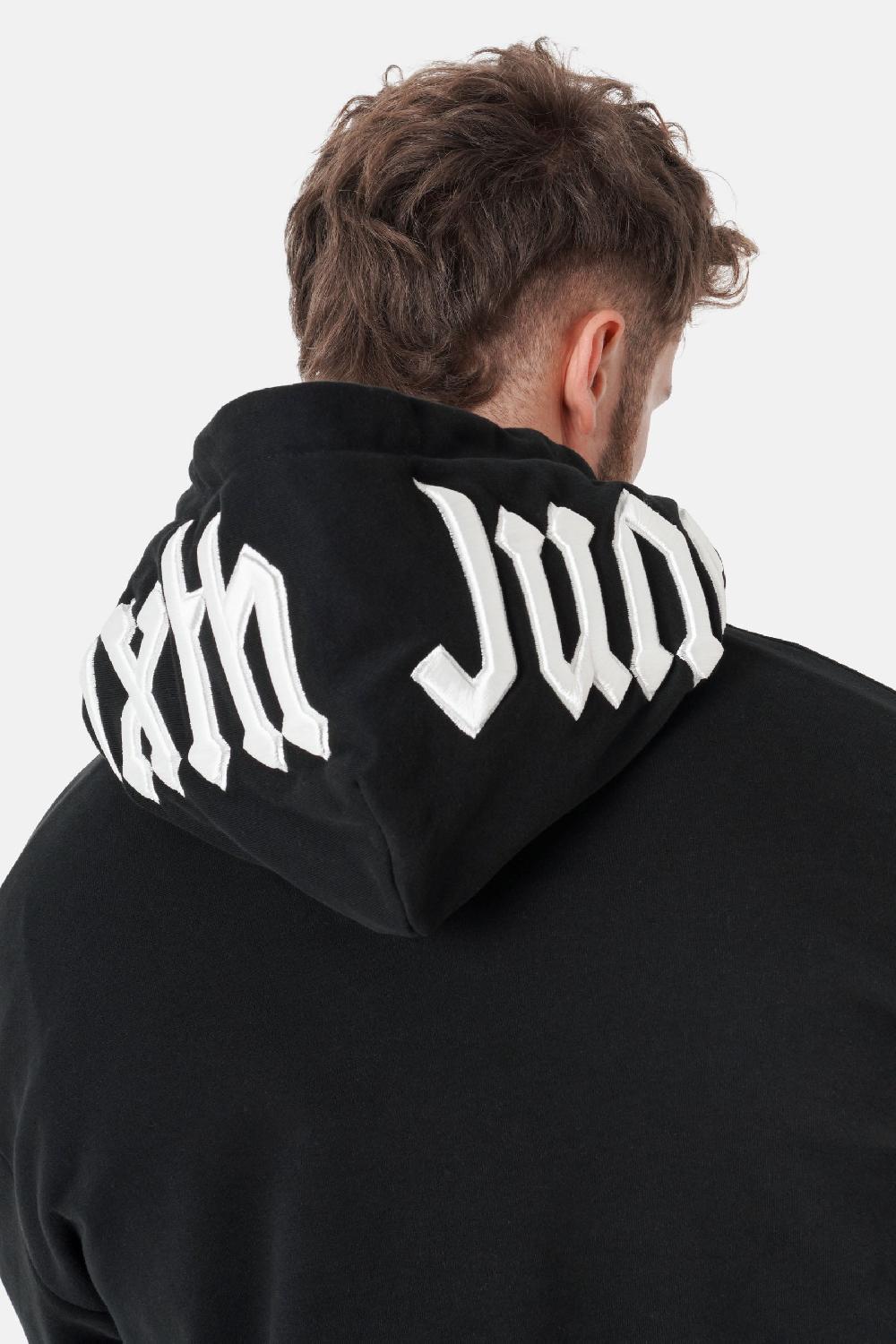 Sixth June Sweatshirt Logo Gothique Capuche Noir