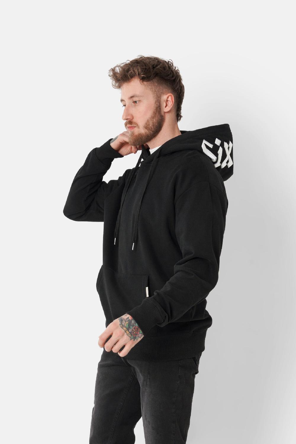 Sixth June Sweatshirt Logo Gothique Capuche Noir