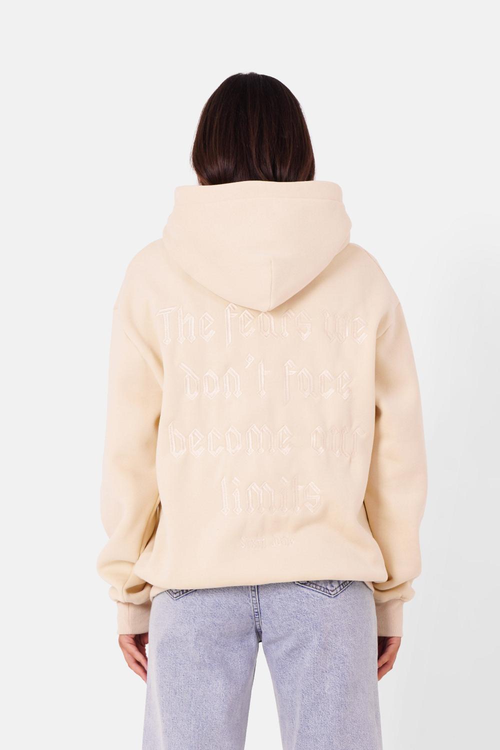 sixth june Sweatshirt logo gothique imprimé Beige