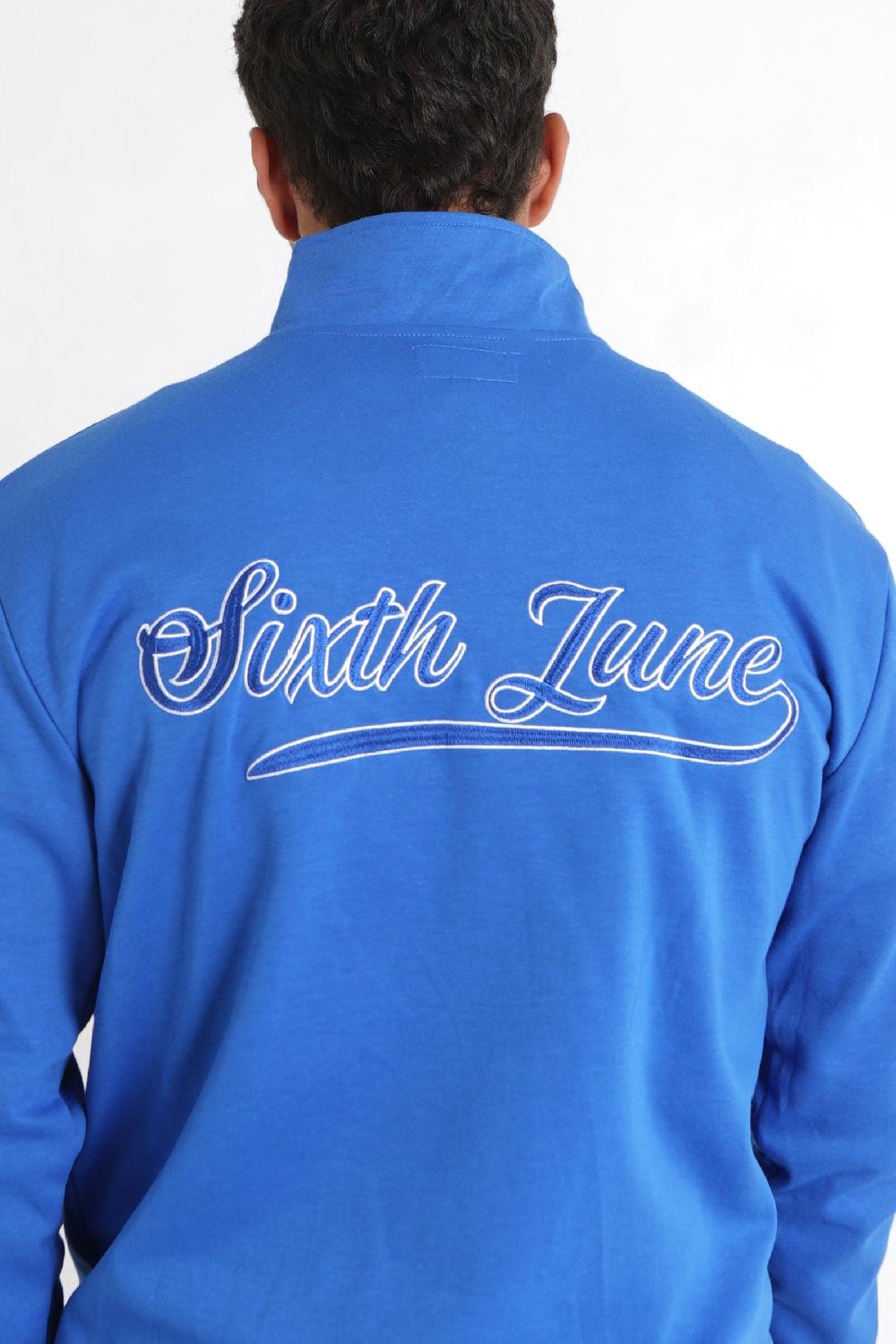 Sixth June Sweatshirt Retro Logo Bleu Foncé