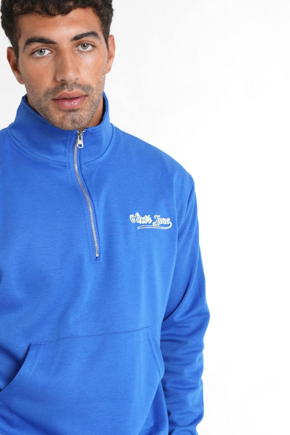 Sixth June Sweatshirt Retro Logo Bleu Foncé