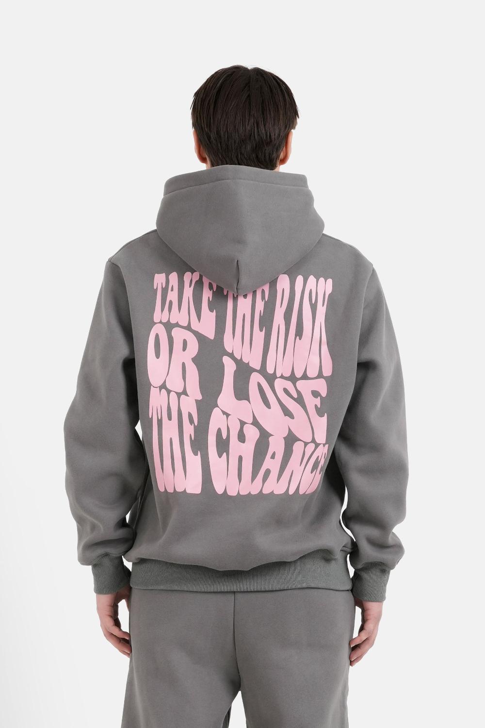 sixth june Sweatshirt take the risk Gris foncé