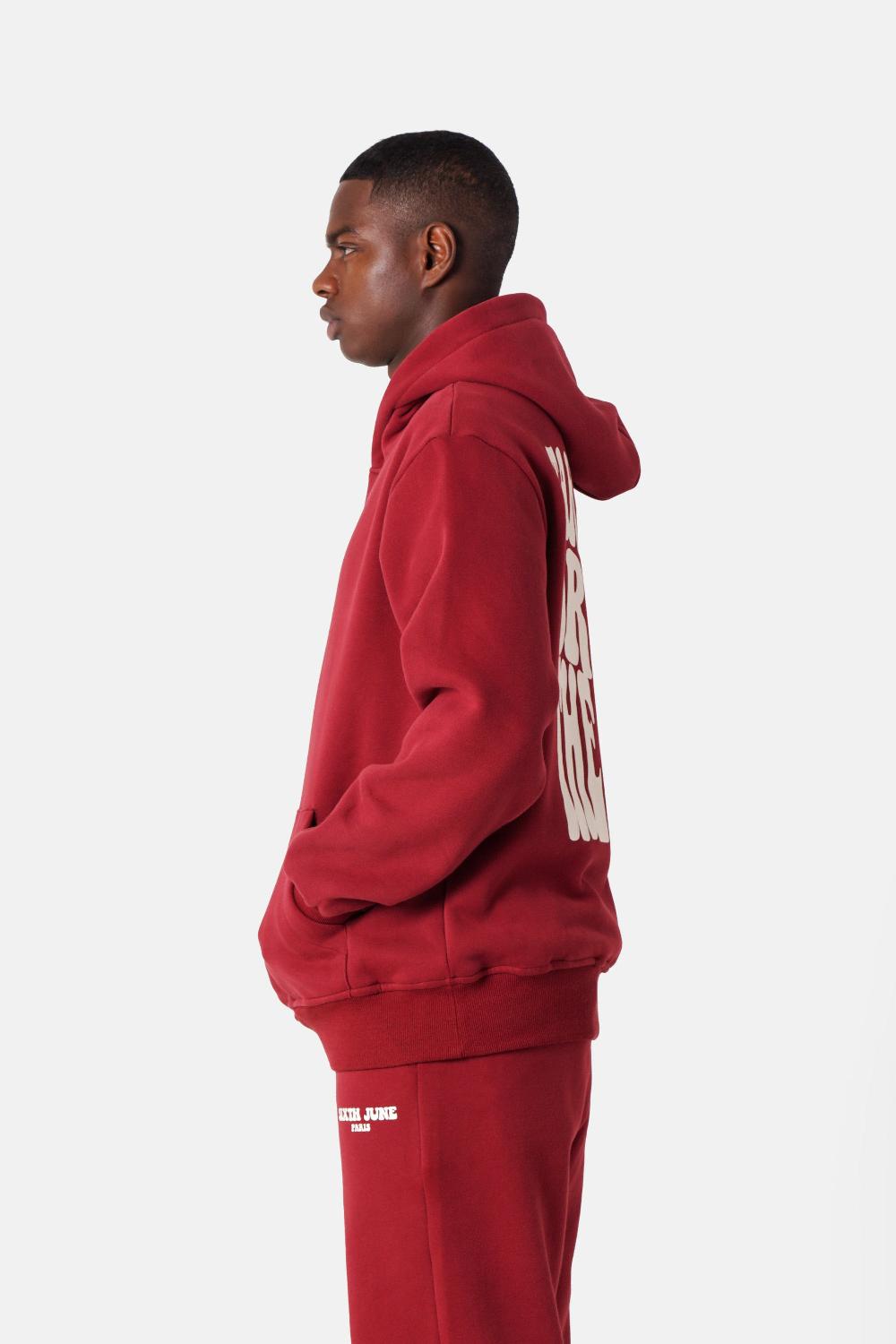 Sixth June Sweatshirt Take The Risk Rouge Bordeaux