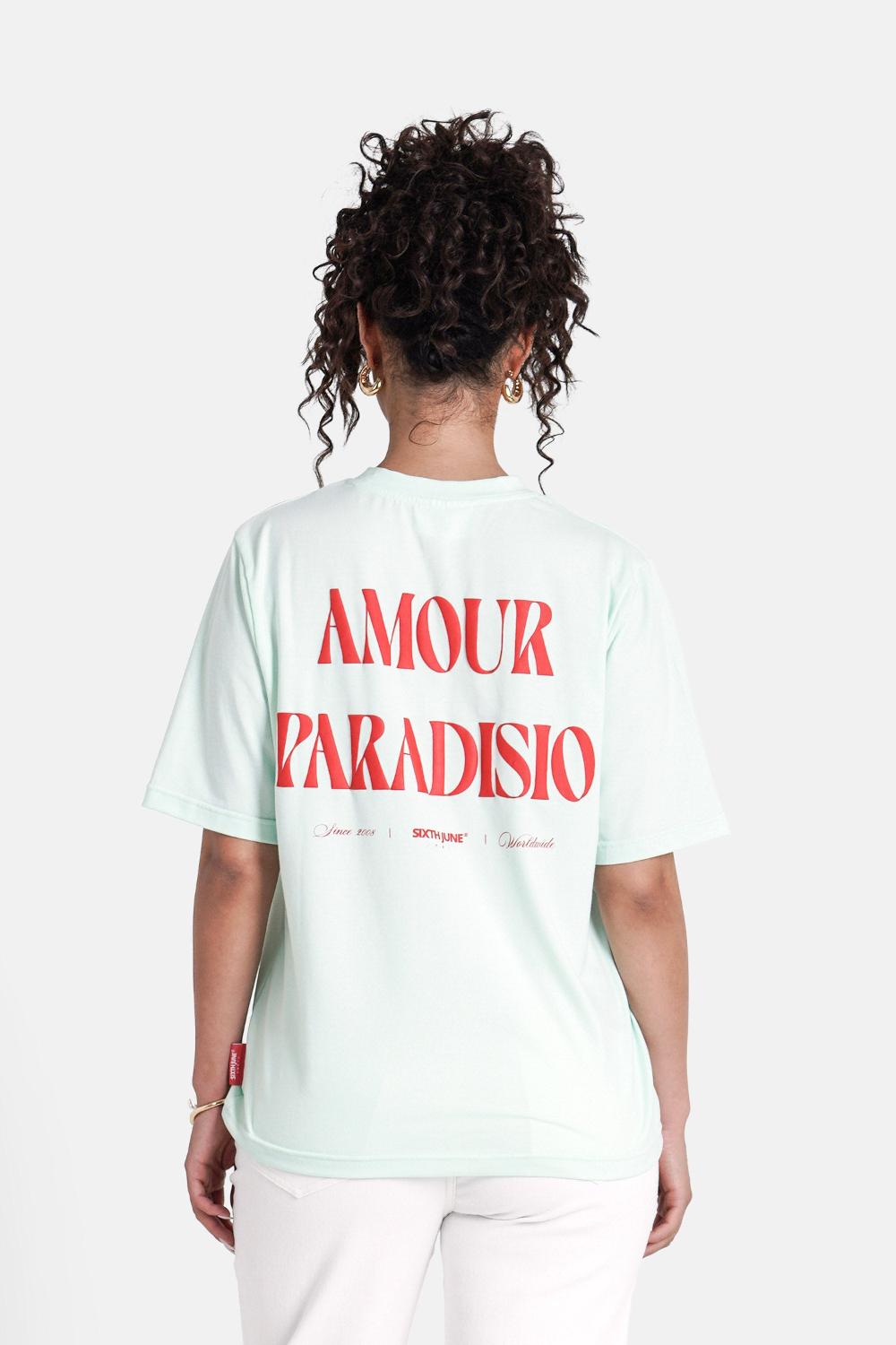 sixth june T-shirt Amour Paradisio Vert clair