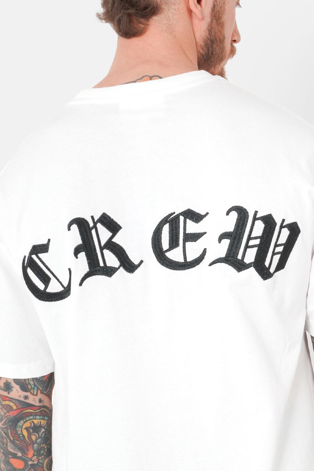 Sixth June T-shirt Broderies Crew Blanc