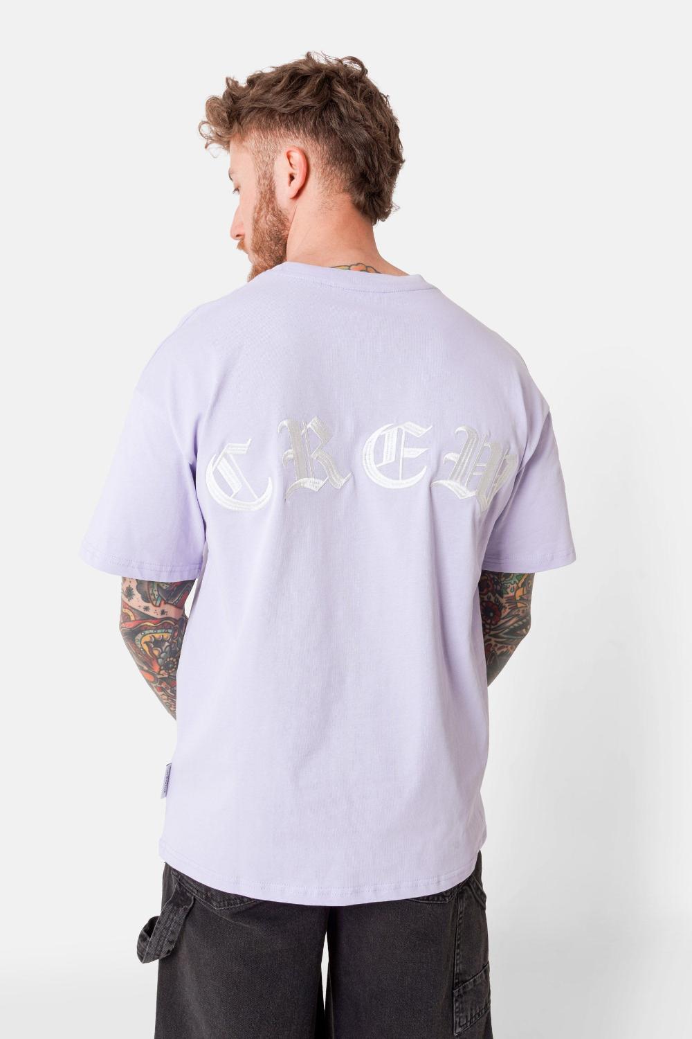 sixth june T-shirt broderies crew Violet