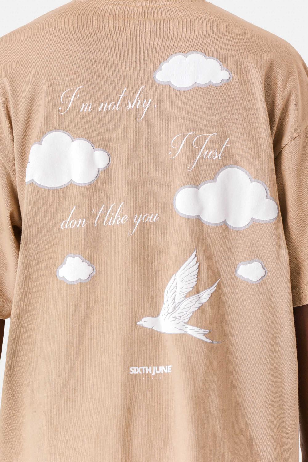Sixth June T-shirt Ciel Beige