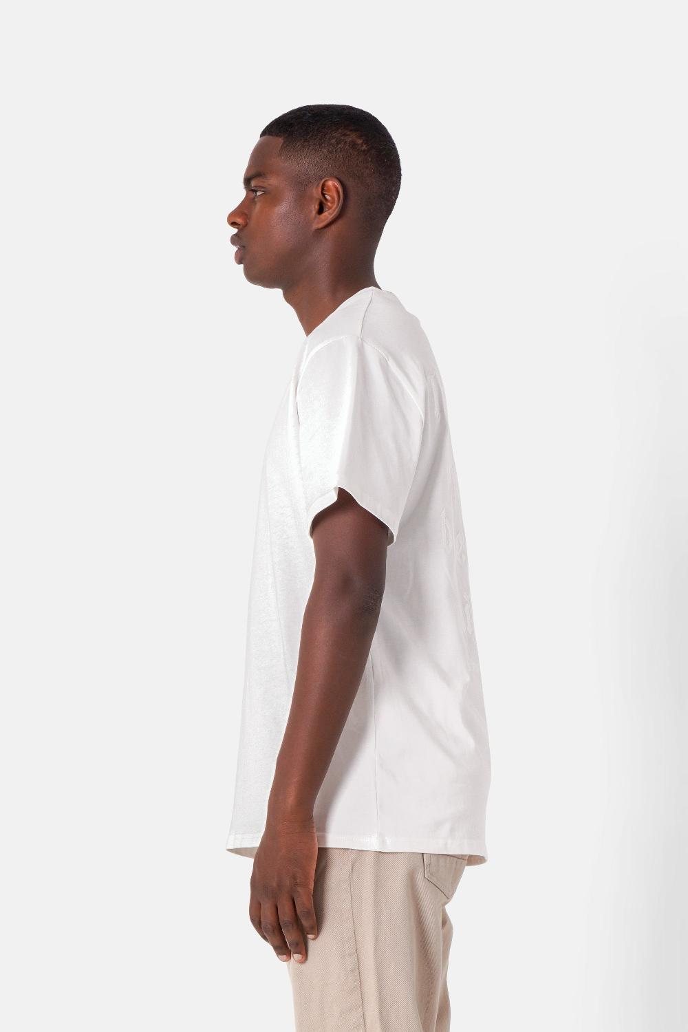 Sixth June T-shirt Citation Brodé Blanc