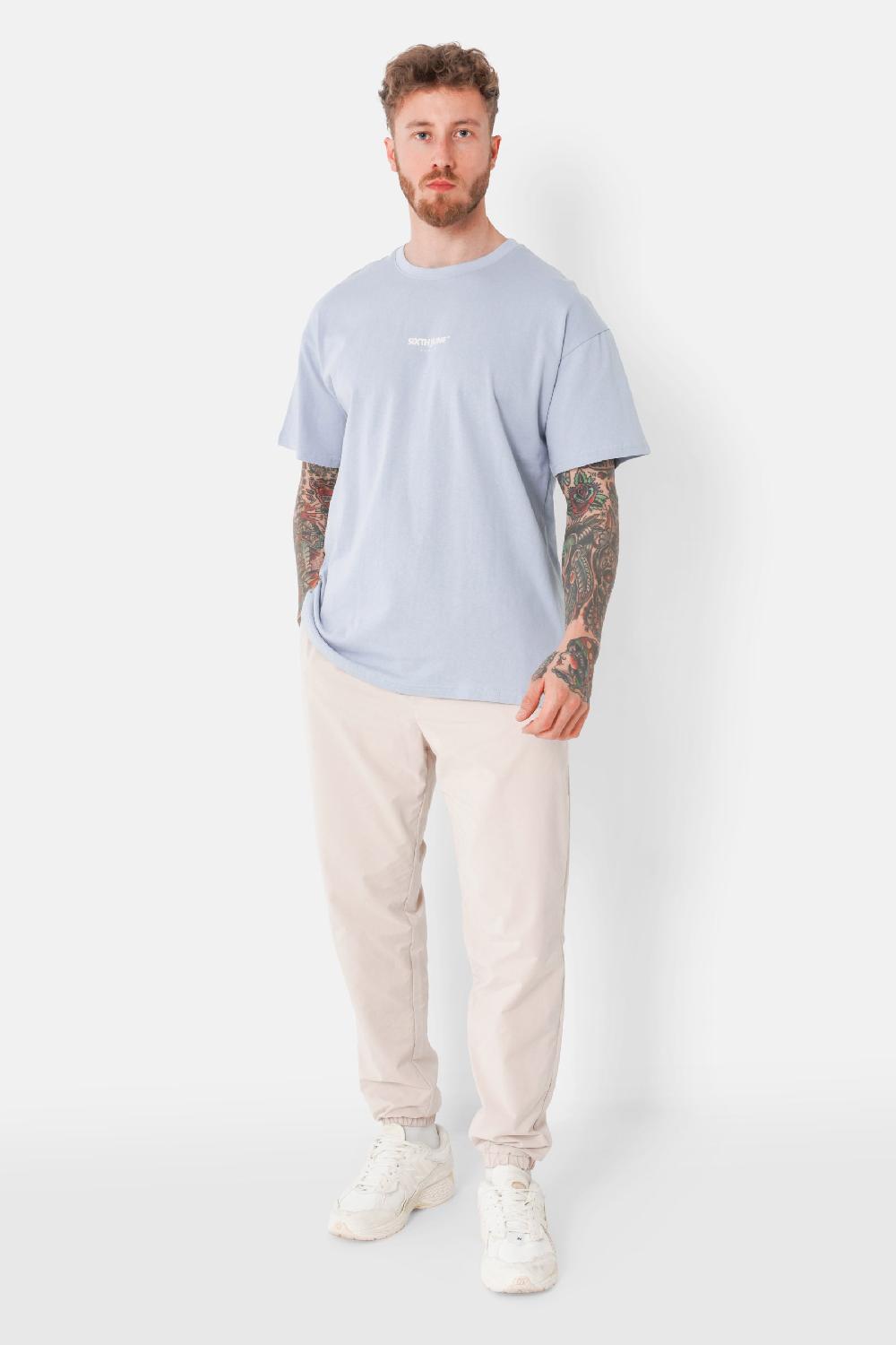 Sixth June T-shirt Classic Sport Logo Bleu Clair