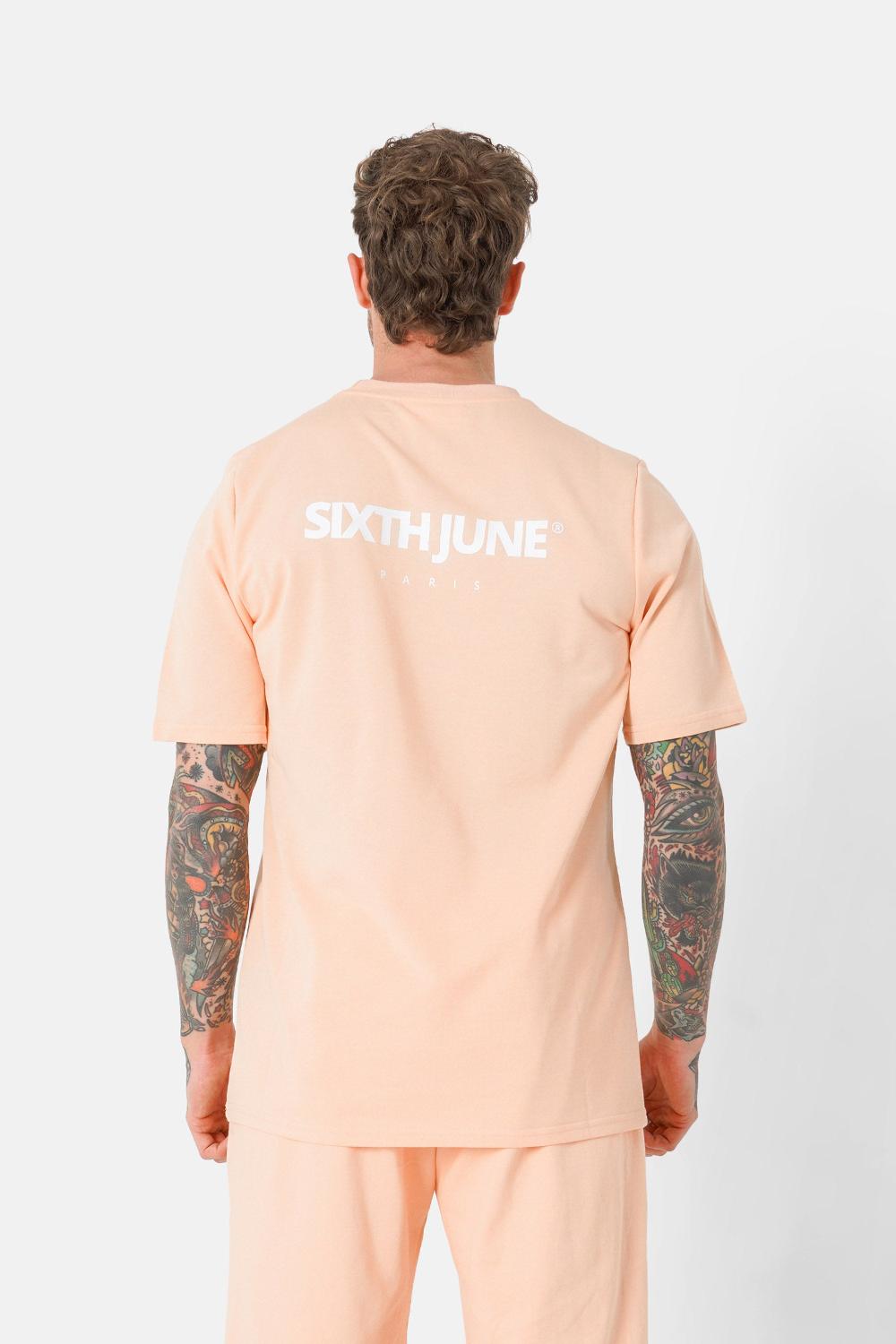 sixth june T-shirt essentiel logo imprimé Orange