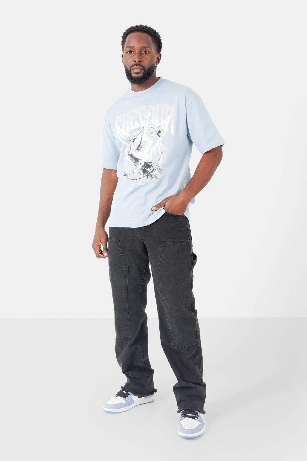 Sixth June T-shirt Freedom Aigle Bleu Clair