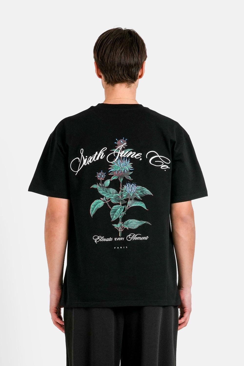 sixth june T-shirt imprimé chardon Noir
