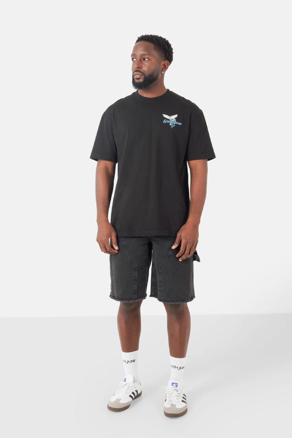 Sixth June T-shirt Imprimé Dos Coloré Noir