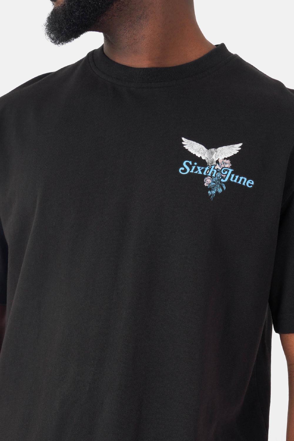 Sixth June T-shirt Imprimé Dos Coloré Noir