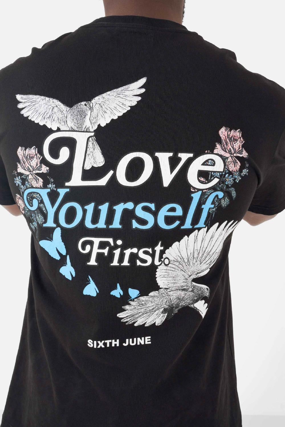 Sixth June T-shirt Imprimé Dos Coloré Noir