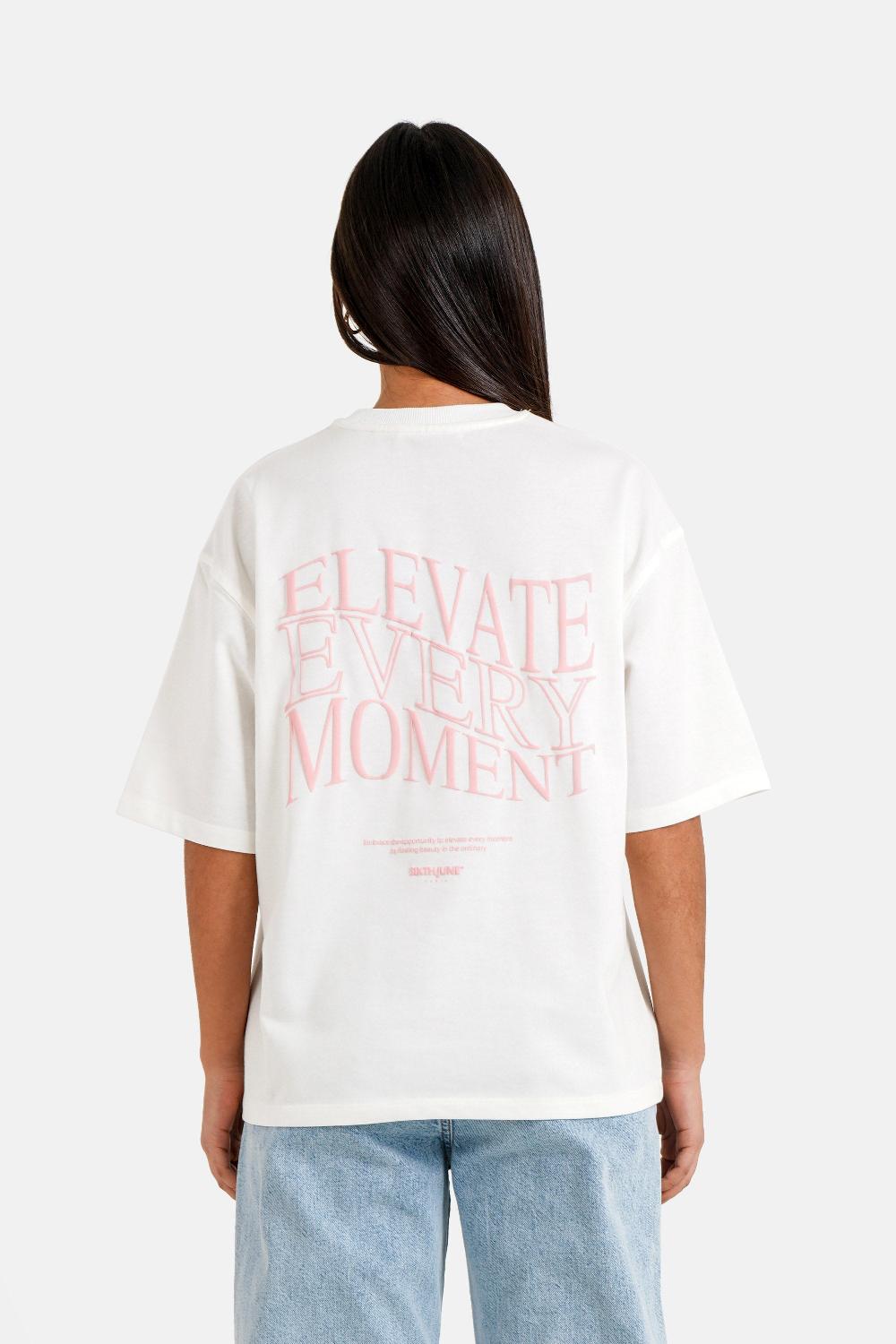 sixth june T-shirt imprimé ELEVATE Blanc