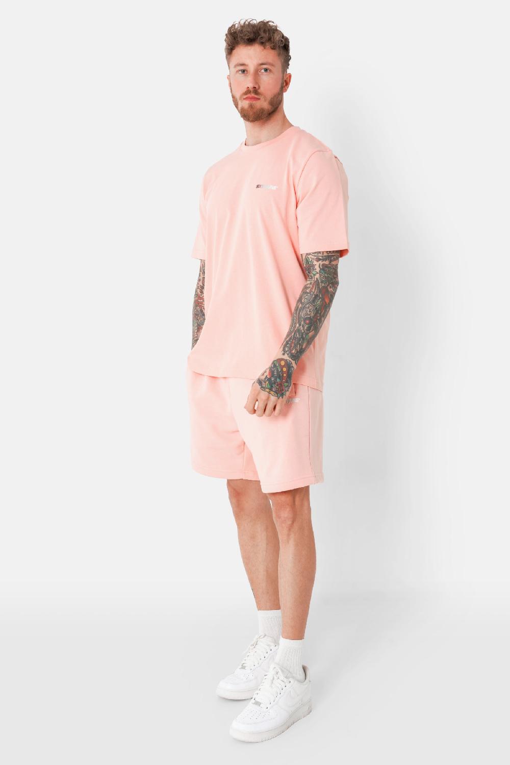 Sixth June T-shirt Imprimé Logo Tie And Dye Rose