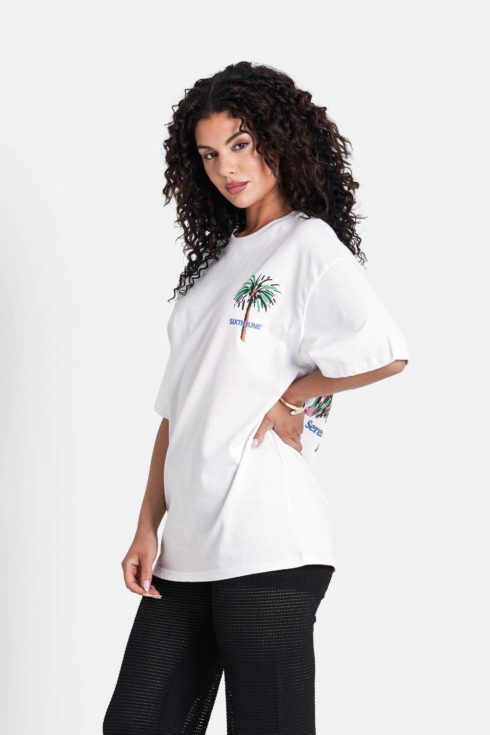 Sixth June T-shirt Imprimé Serenity Blanc