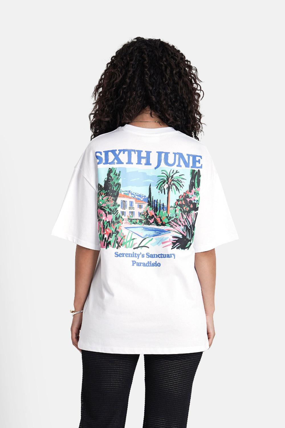 sixth june T-shirt imprimé serenity Blanc