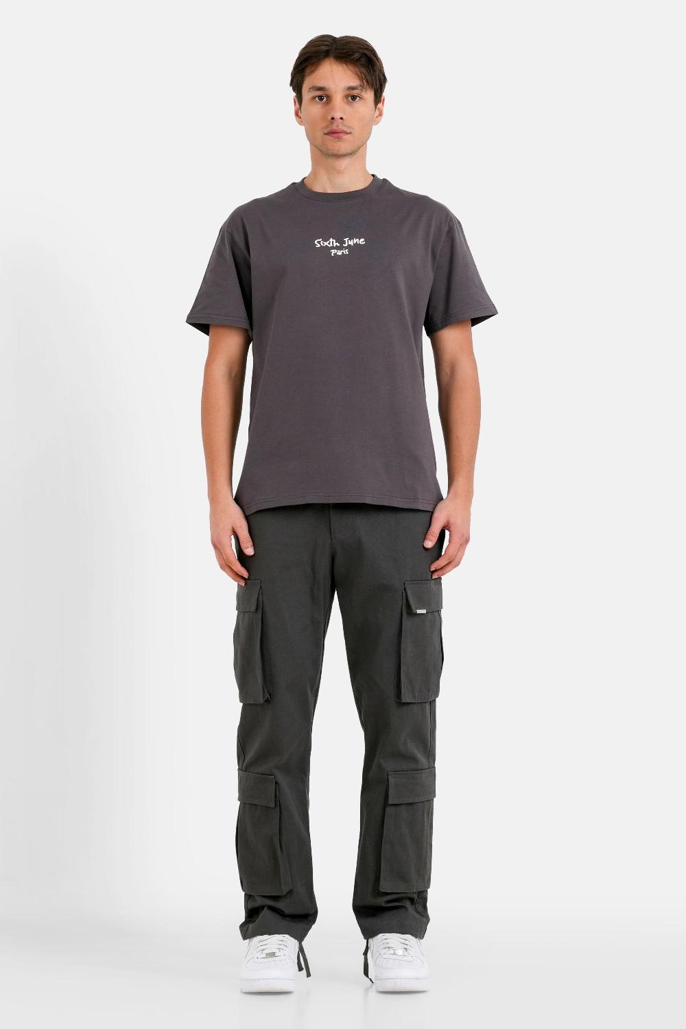 Sixth June T-shirt Let Your Imagination Gris