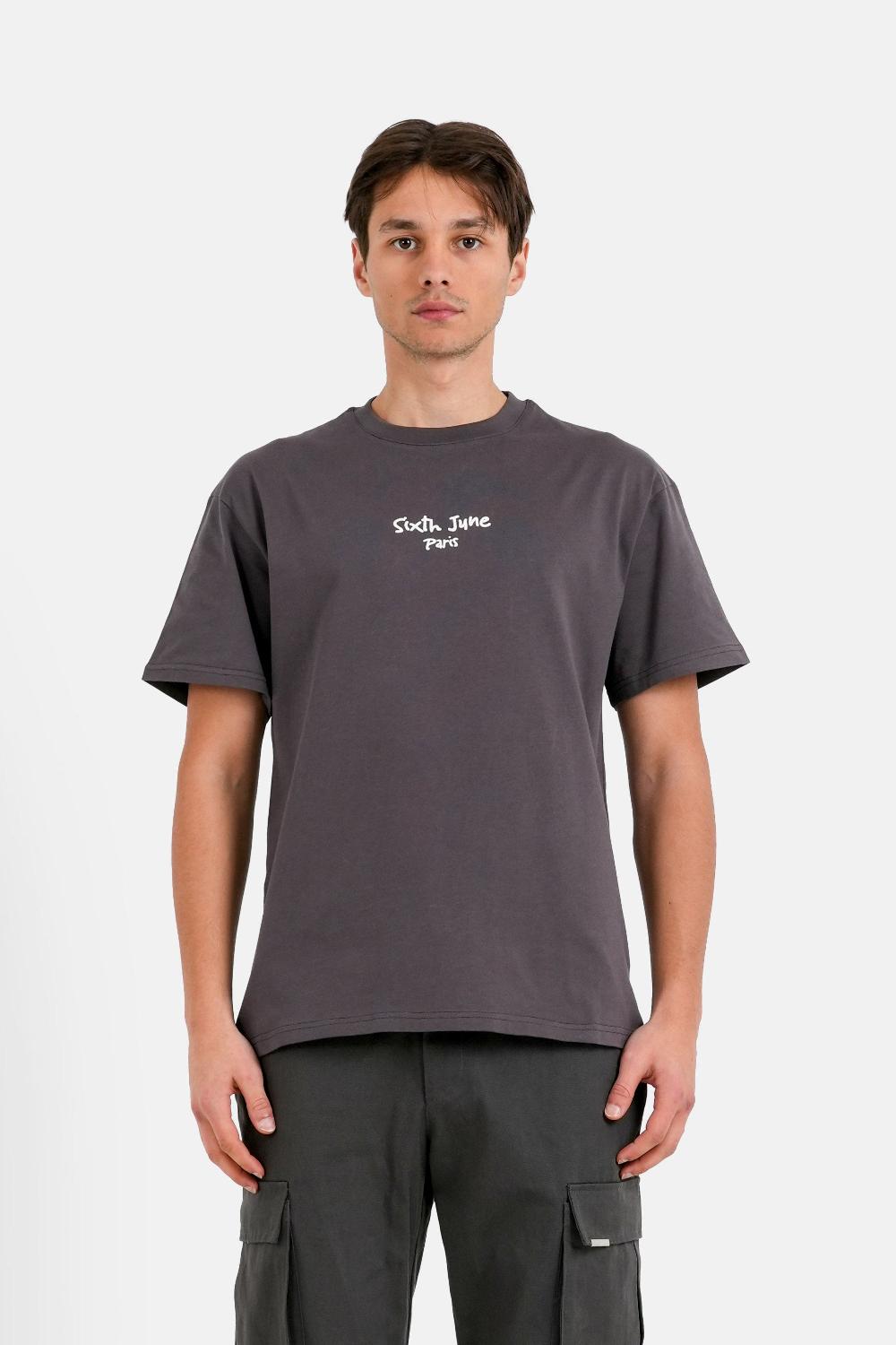 Sixth June T-shirt Let Your Imagination Gris