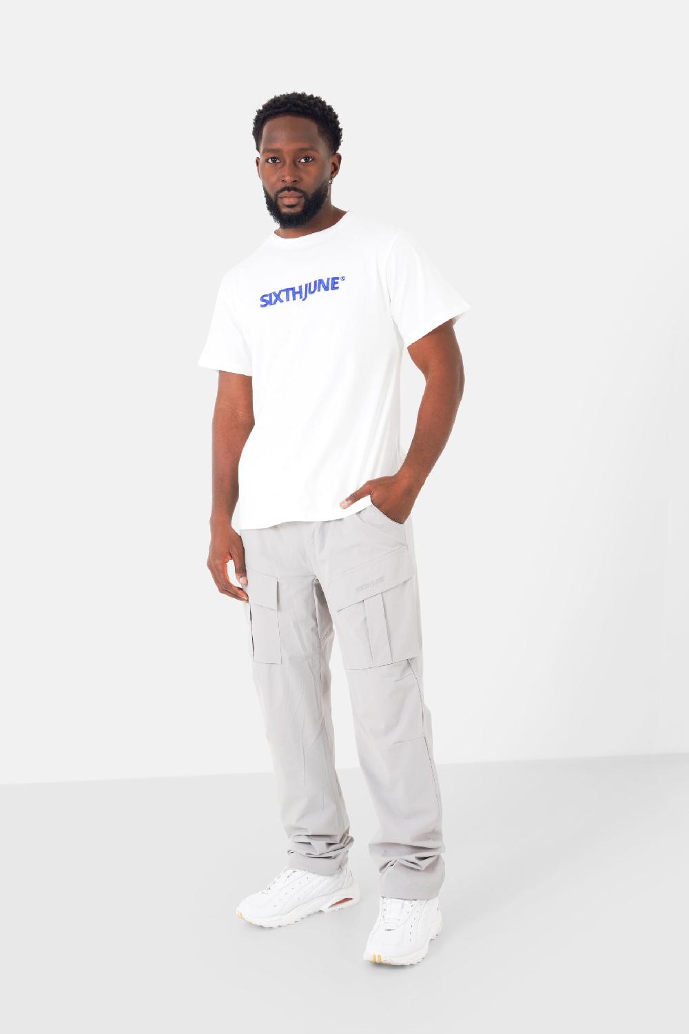 Sixth June T-shirt Logo Brodé Blanc