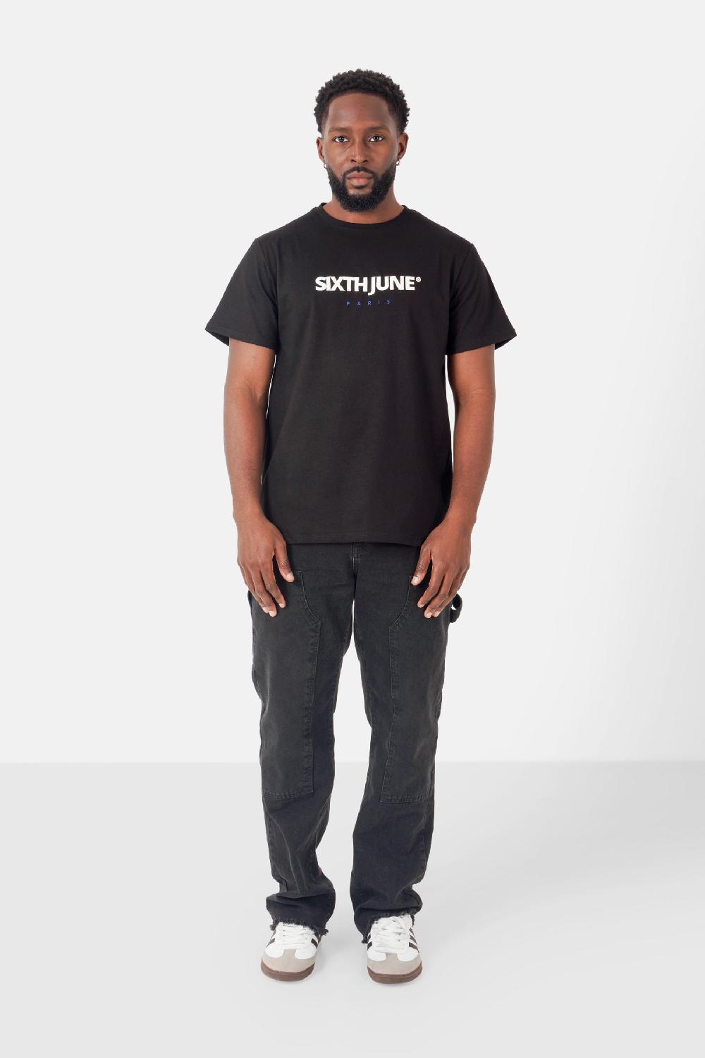 Sixth June T-shirt Logo Brodé Noir