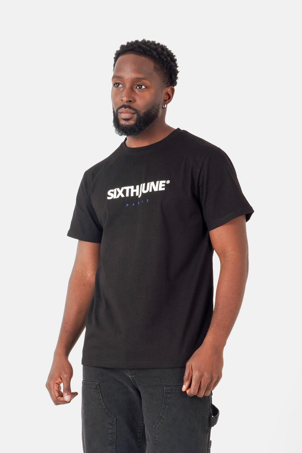 sixth june T-shirt logo brodé Noir