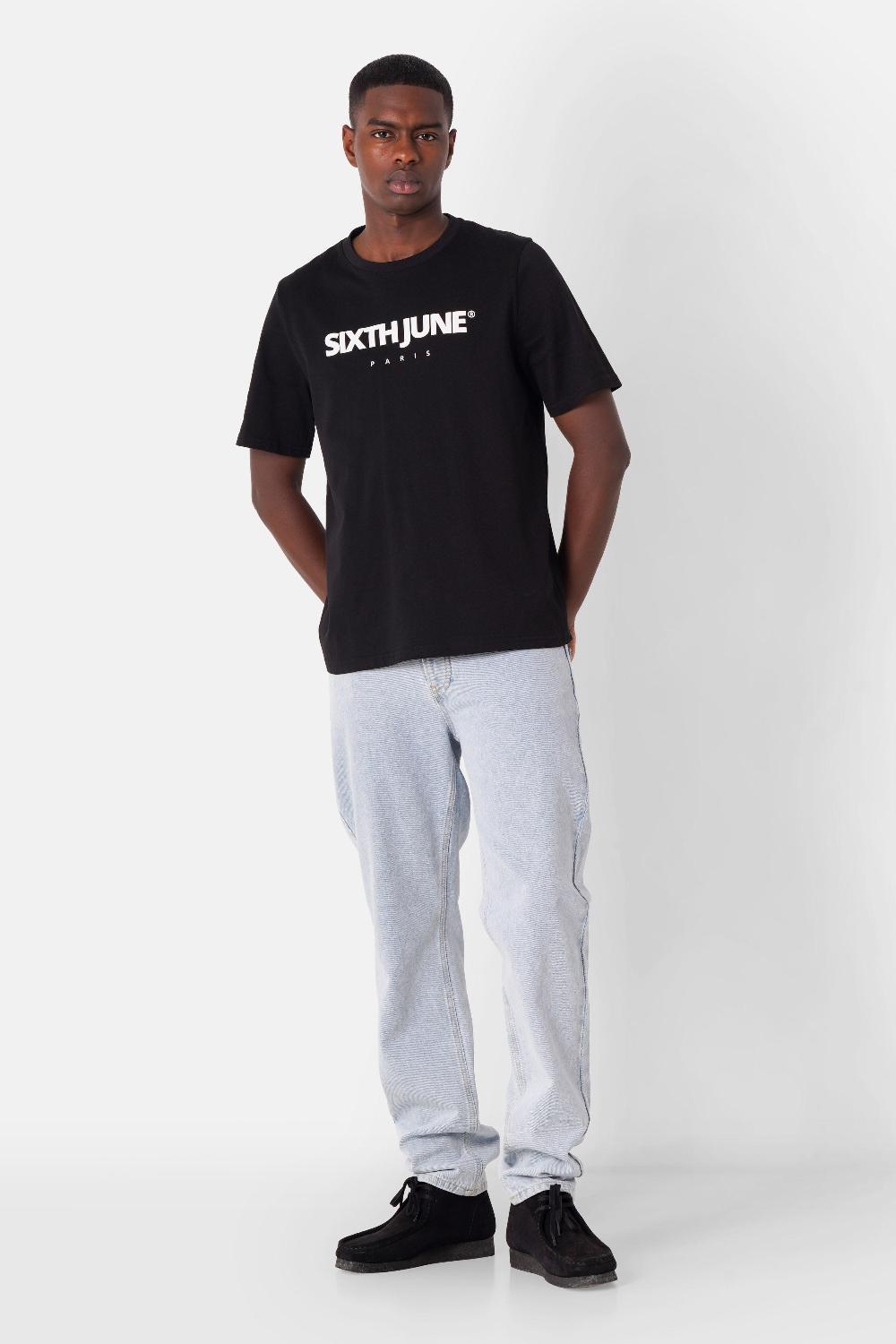 Sixth June T-shirt Logo Centre Noir