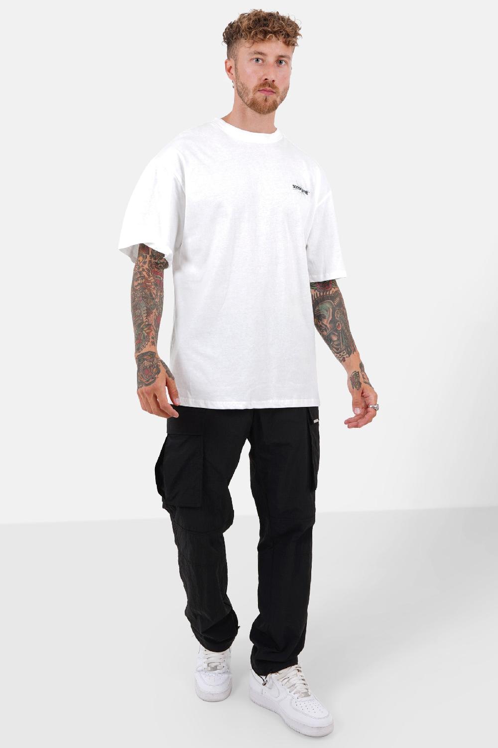 Sixth June T-shirt Logo éclair Blanc