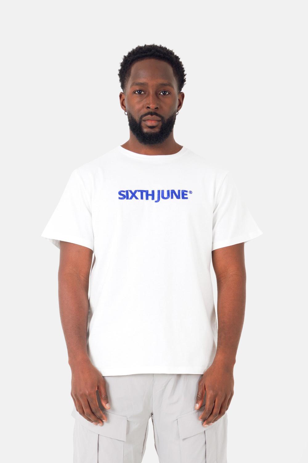 sixth june T-shirt logo superposé coloré Blanc