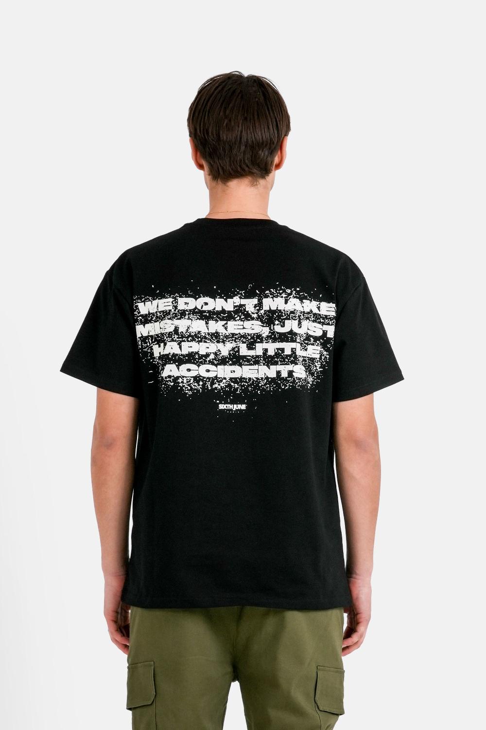 sixth june T-shirt mistake arrière Noir