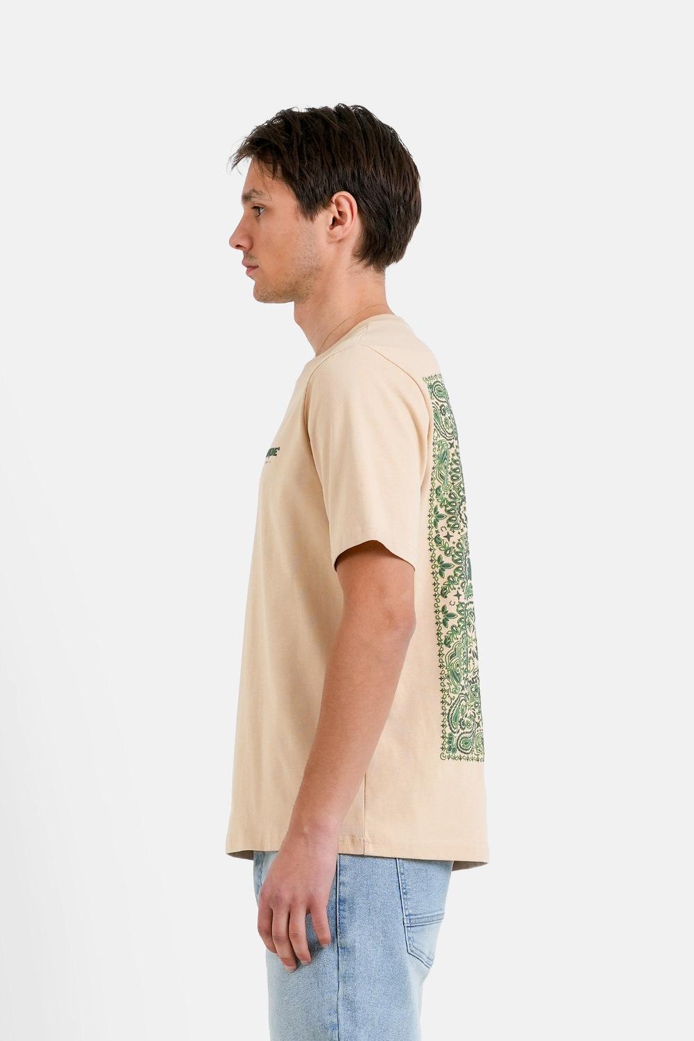 Sixth June T-shirt Motif Bandana Beige