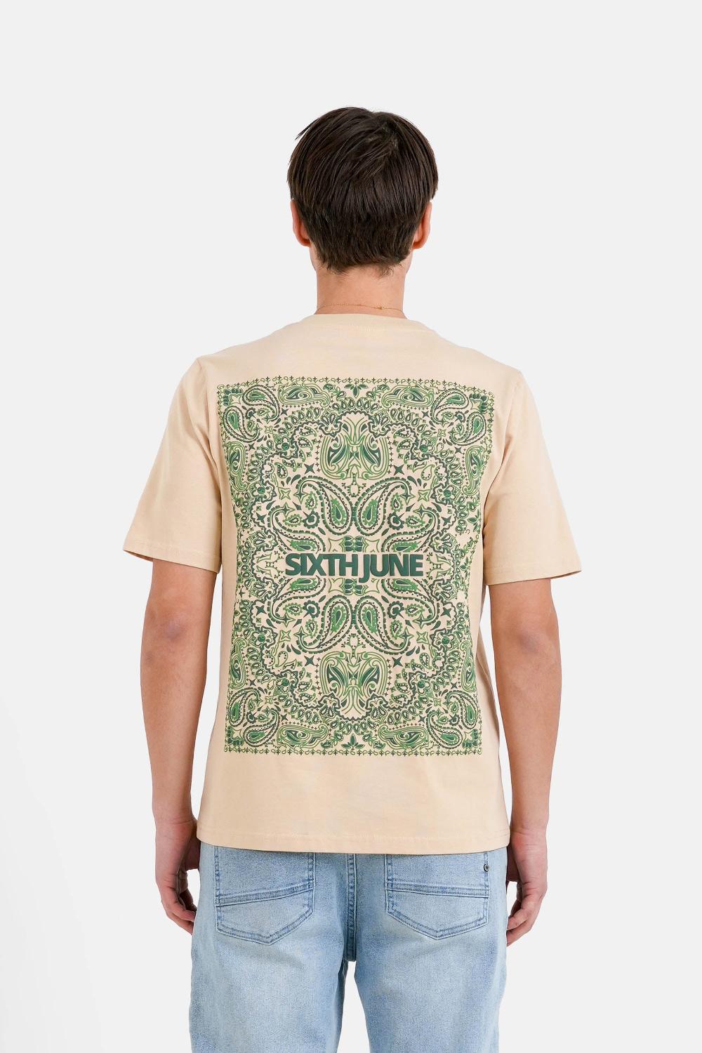 sixth june T-shirt motif bandana Beige