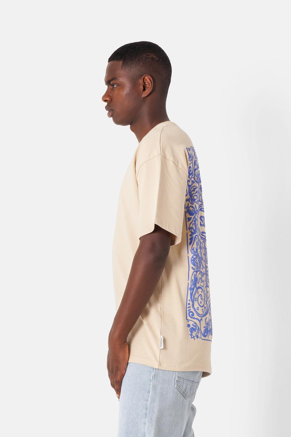 Sixth June T-shirt Motifs Azulejos Beige