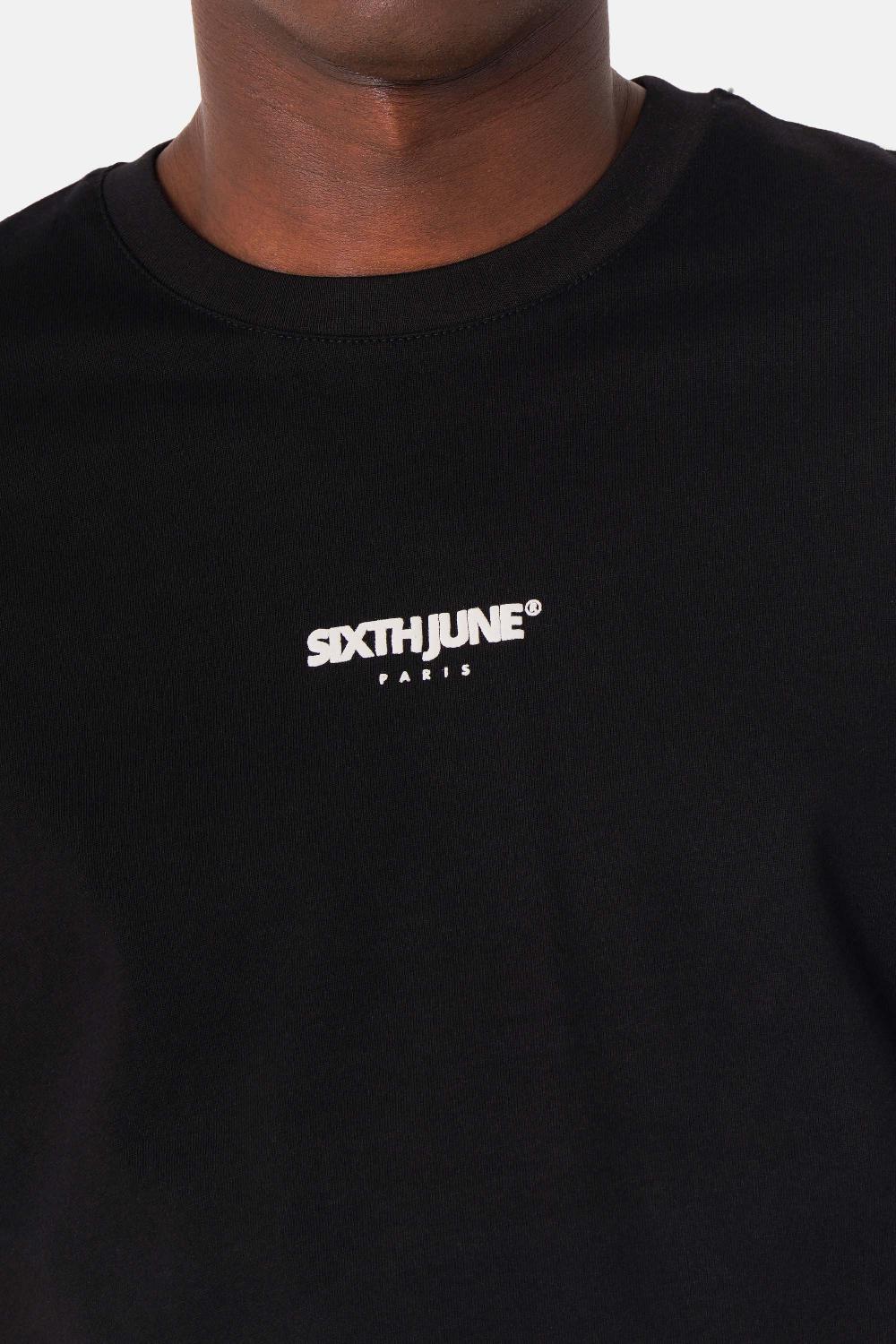 Sixth June T-shirt Motifs Azulejos Noir