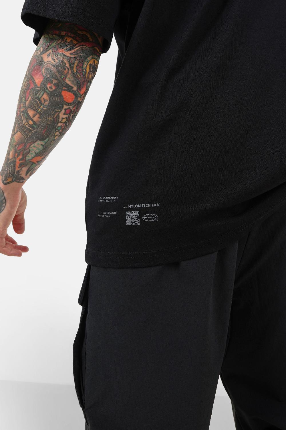 Sixth June T-shirt Poche Nylon Logo Noir