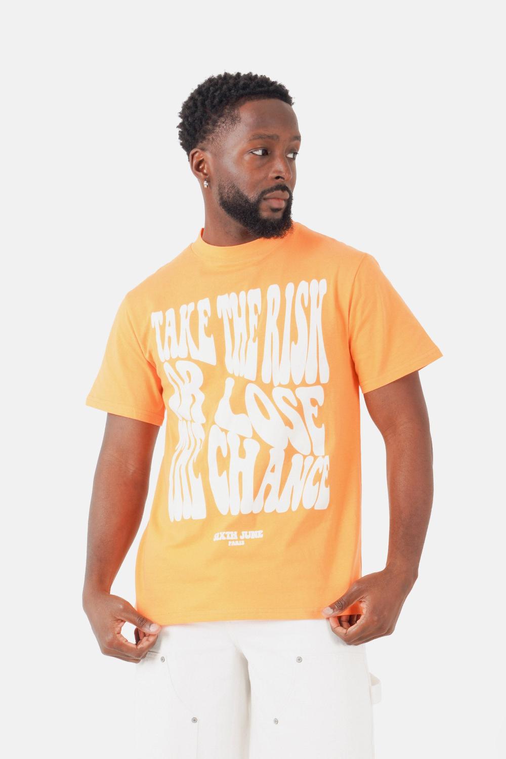 sixth june T-shirt print rétro Orange