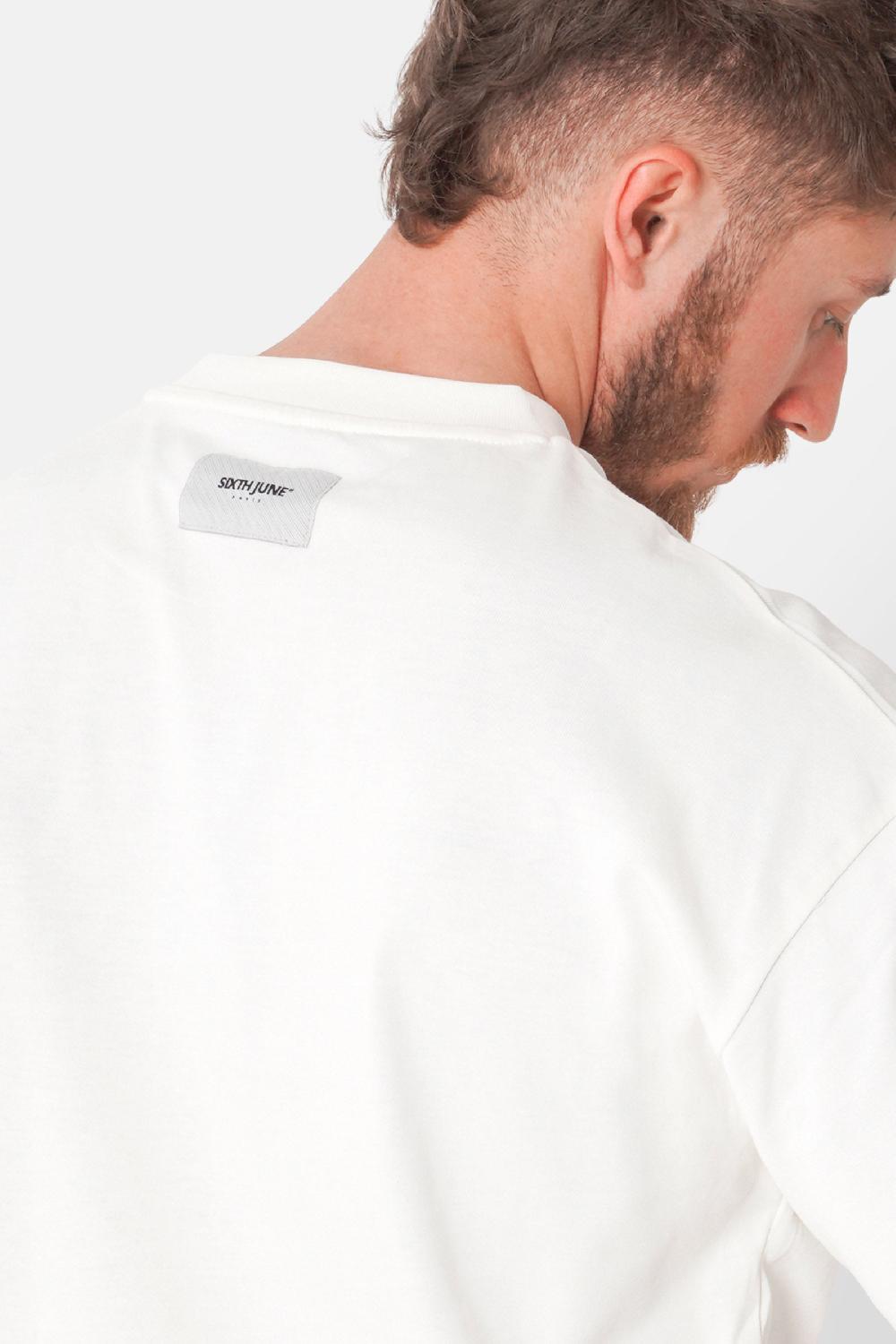 Sixth June T-shirt Print Robot Blanc