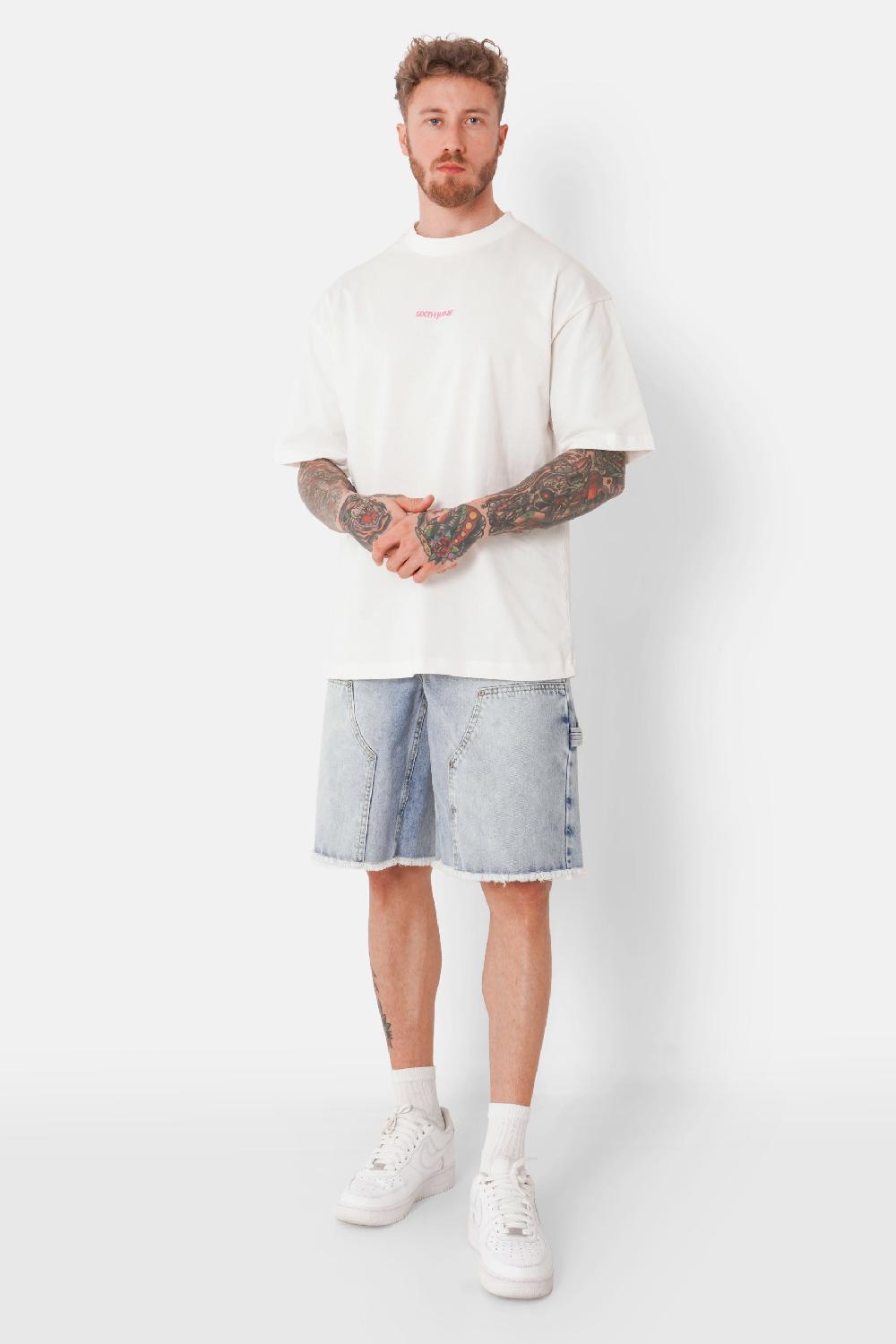 Sixth June T-shirt Print Summer Love Blanc