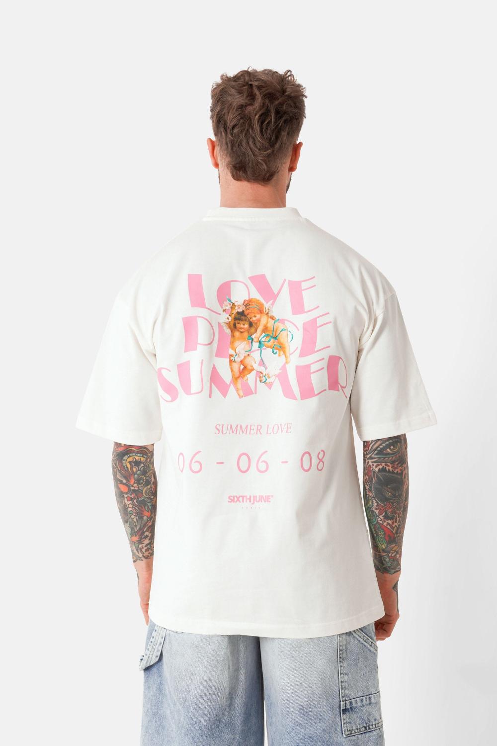 sixth june T-shirt print summer love Blanc