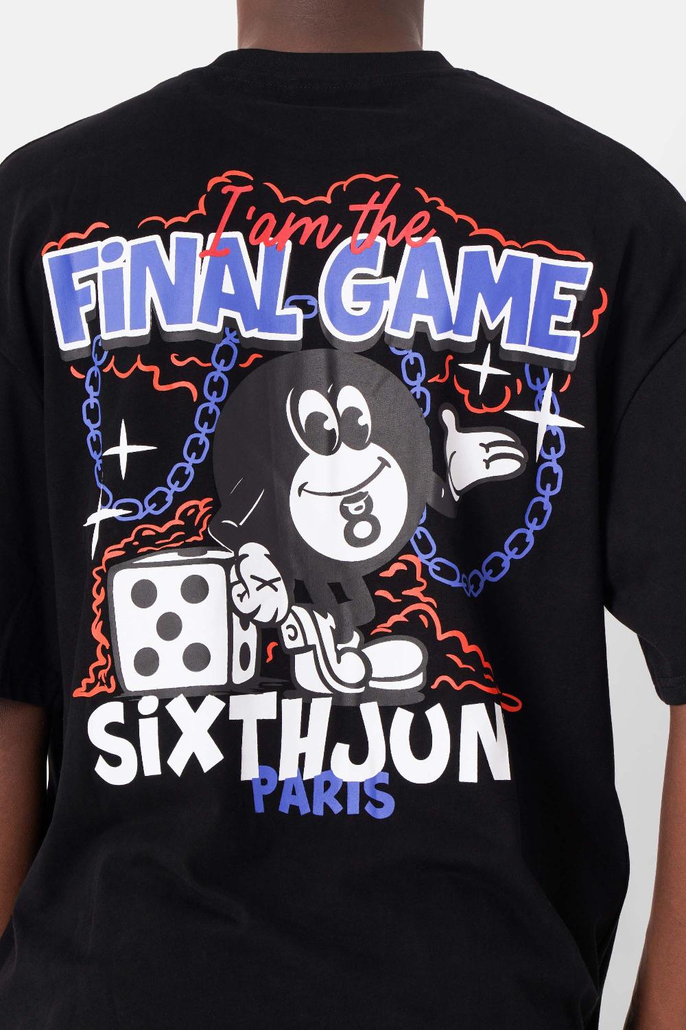 Sixth June T-shirt Retro Final Game Noir